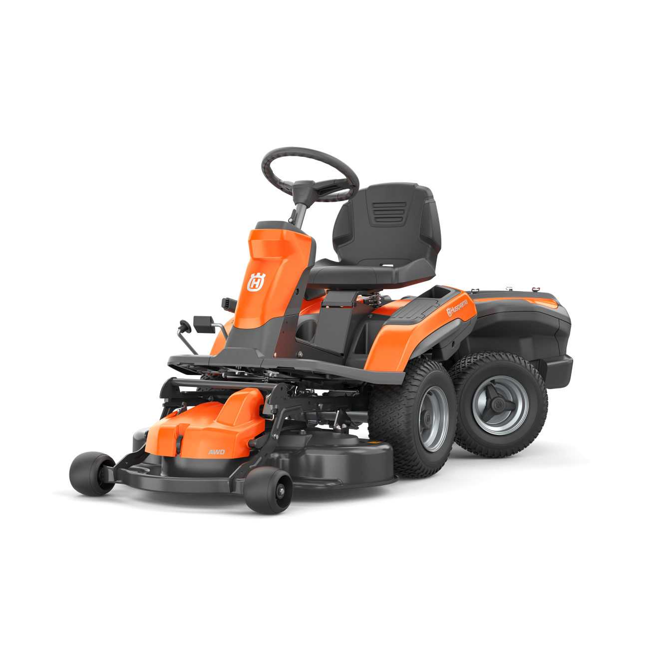 RIDER TRAKTORIUS SU PJOVIMO AGREGATU akumuliatorinis Husqvarna R200iX AWD Long Range 1