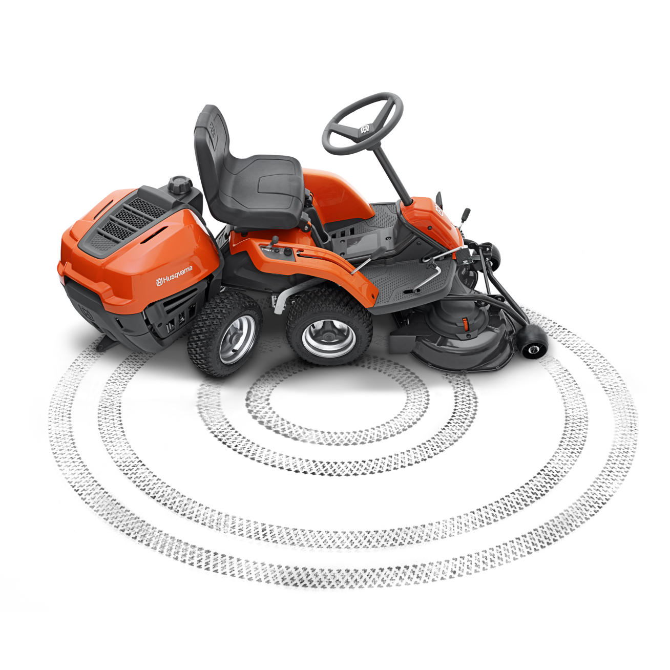 RIDER TRAKTORIUS SU PJOVIMO AGREGATU Husqvarna R112C 3