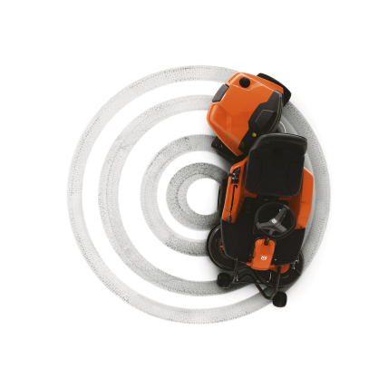 RIDER TRAKTORIUS SU PJOVIMO AGREGATU Husqvarna R112C 4