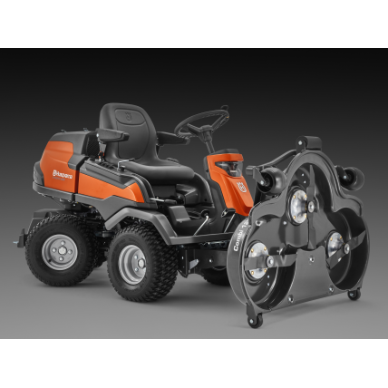 RIDER TRAKTORIUS SU PJOVIMO AGREGATU Husqvarna R420TsX AWD 5