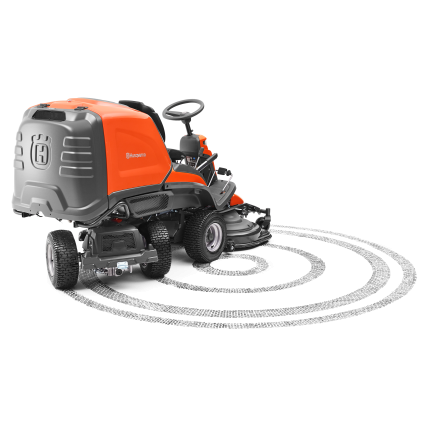RIDER TRAKTORIUS SU PJOVIMO AGREGATU Husqvarna RC320Ts AWD 2